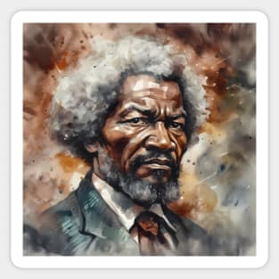 Frederick Douglass Painting Portrait for Black History Month Sticker